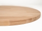 Preview: Round Tabletop Worktop Oak A/B, finger jointed lamellas, 26 mm, untreated